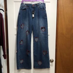 NWT Fashion Nova Take My Heart Wide leg jeans